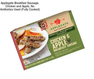 Applegate Breakfast Sausage, Chicken and Apple, No Antibiotics Used (Fully Cooked)