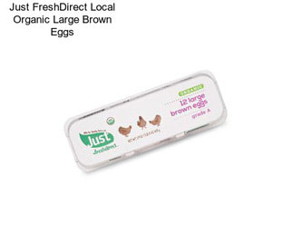 Just FreshDirect Local Organic Large Brown Eggs