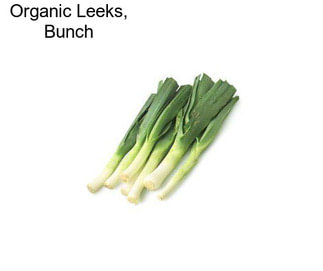 Organic Leeks, Bunch