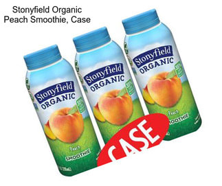 Stonyfield Organic Peach Smoothie, Case