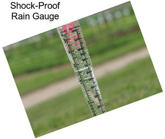 Shock-Proof Rain Gauge