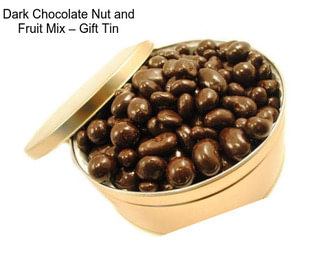 Dark Chocolate Nut and Fruit Mix – Gift Tin