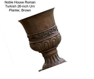 Noble House Roman Turkish 26-inch Urn Planter, Brown