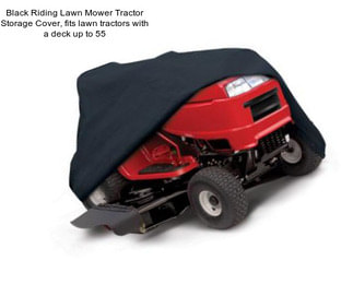 Black Riding Lawn Mower Tractor Storage Cover, fits lawn tractors with a deck up to 55\