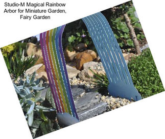 Studio-M Magical Rainbow Arbor for Miniature Garden, Fairy Garden