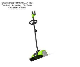 Greenworks 2601402 GMAX 40V Cordless Lithium-Ion 12 in. Snow Shovel (Bare Tool)