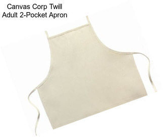 Canvas Corp Twill Adult 2-Pocket Apron