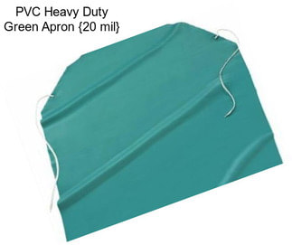 PVC Heavy Duty Green Apron {20 mil}