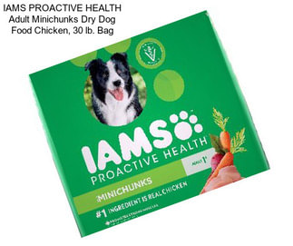 IAMS PROACTIVE HEALTH Adult Minichunks Dry Dog Food Chicken, 30 lb. Bag