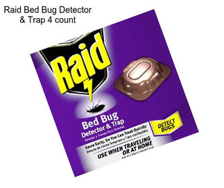 Raid Bed Bug Detector & Trap 4 count