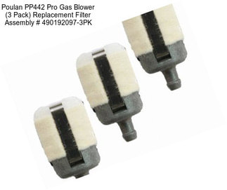 Poulan PP442 Pro Gas Blower (3 Pack) Replacement Filter Assembly # 490192097-3PK