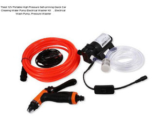 Tbest 12V Portable High Pressure Self-priming Quick Car Cleaning Water Pump Electrical Washer Kit    , Electrical Wash Pump, Pressure Washer