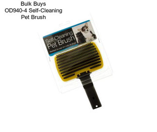 Bulk Buys OD940-4 Self-Cleaning Pet Brush