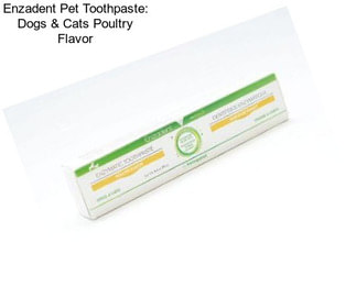 Enzadent Pet Toothpaste: Dogs & Cats Poultry Flavor