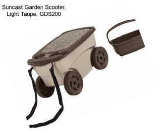 Suncast Garden Scooter, Light Taupe, GDS200