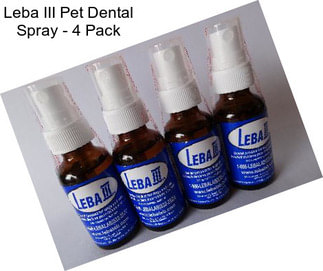 Leba III Pet Dental Spray - 4 Pack