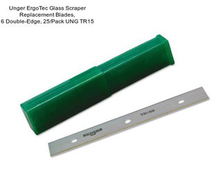 Unger ErgoTec Glass Scraper Replacement Blades, 6\