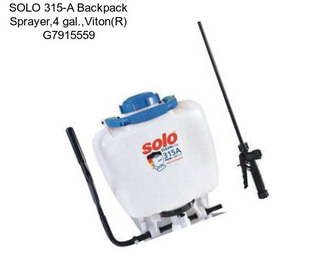 SOLO 315-A Backpack Sprayer,4 gal.,Viton(R) G7915559