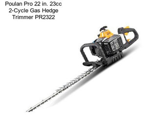 Poulan Pro 22 in. 23cc 2-Cycle Gas Hedge Trimmer PR2322