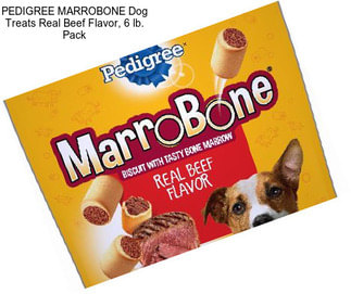 PEDIGREE MARROBONE Dog Treats Real Beef Flavor, 6 lb. Pack