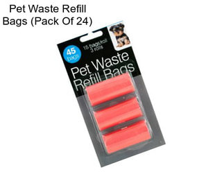 Pet Waste Refill Bags (Pack Of 24)