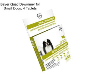 Bayer Quad Dewormer for Small Dogs, 4 Tablets