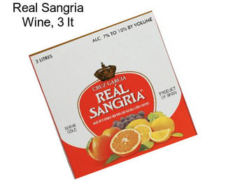 Real Sangria Wine, 3 lt