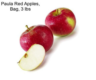 Paula Red Apples, Bag, 3 lbs