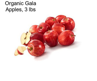 Organic Gala Apples, 3 lbs