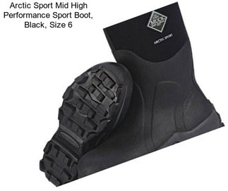 Arctic Sport Mid High Performance Sport Boot, Black, Size 6