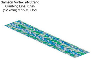 Samson Vortex 24-Strand Climbing Line, 0.5in (12.7mm) x 150ft, Cool