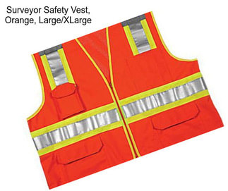 Surveyor Safety Vest, Orange, Large/XLarge