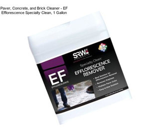 Paver, Concrete, and Brick Cleaner - EF Efflorescence Specialty Clean, 1 Gallon