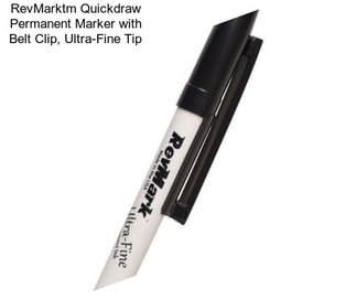 RevMarktm Quickdraw Permanent Marker with Belt Clip, Ultra-Fine Tip