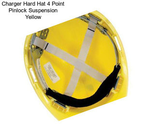 Charger Hard Hat 4 Point Pinlock Suspension Yellow