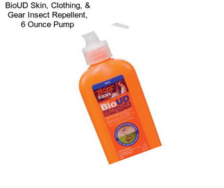 BioUD Skin, Clothing, & Gear Insect Repellent, 6 Ounce Pump