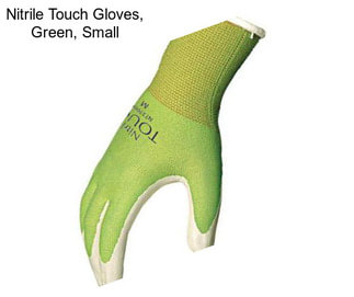 Nitrile Touch Gloves, Green, Small