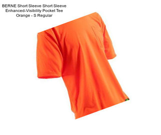 BERNE Short Sleeve Short Sleeve Enhanced-Visibility Pocket Tee Orange - S Regular