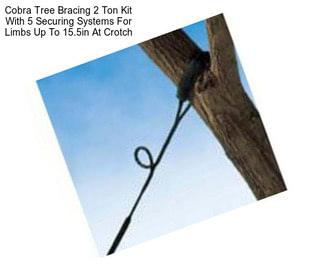 Cobra Tree Bracing 2 Ton Kit With 5 Securing Systems For Limbs Up To 15.5in At Crotch