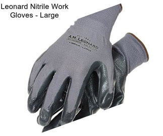 Leonard Nitrile Work Gloves - Large