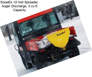 SnowEx 12-Volt Spreader, Auger Discharge, 3 cu ft Capacity