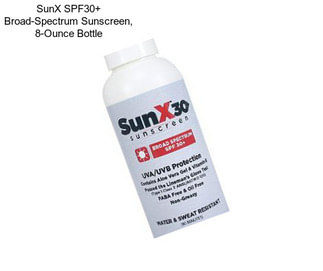 SunX SPF30+ Broad-Spectrum Sunscreen, 8-Ounce Bottle