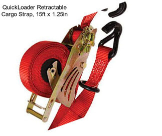 QuickLoader Retractable Cargo Strap, 15ft x 1.25in