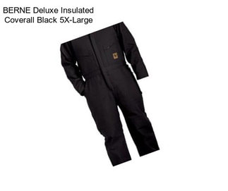BERNE Deluxe Insulated Coverall Black 5X-Large