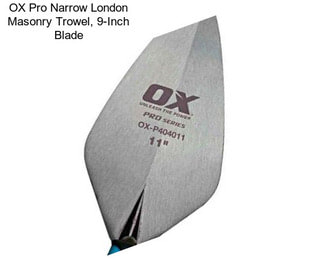 OX Pro Narrow London Masonry Trowel, 9-Inch Blade