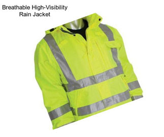 Breathable High-Visibility Rain Jacket