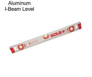 Aluminum I-Beam Level