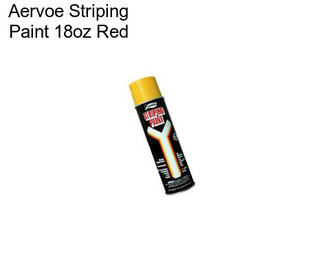 Aervoe Striping Paint 18oz Red