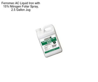 Ferromec AC Liquid Iron with 15% Nitrogen Foliar Spray, 2.5 Gallon Jug
