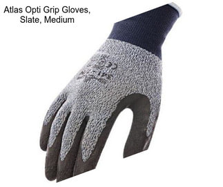 Atlas Opti Grip Gloves, Slate, Medium